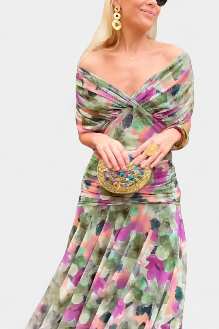Tamsyn - Maxivestido floral de tacto suave