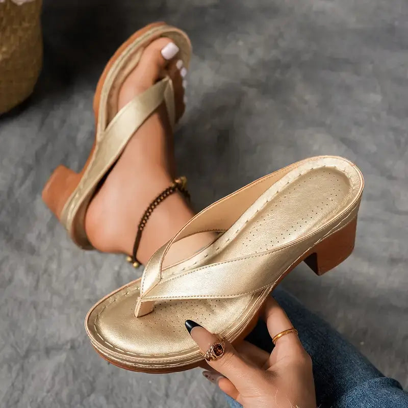 Jorja - Sandalias de tacón contorneadas