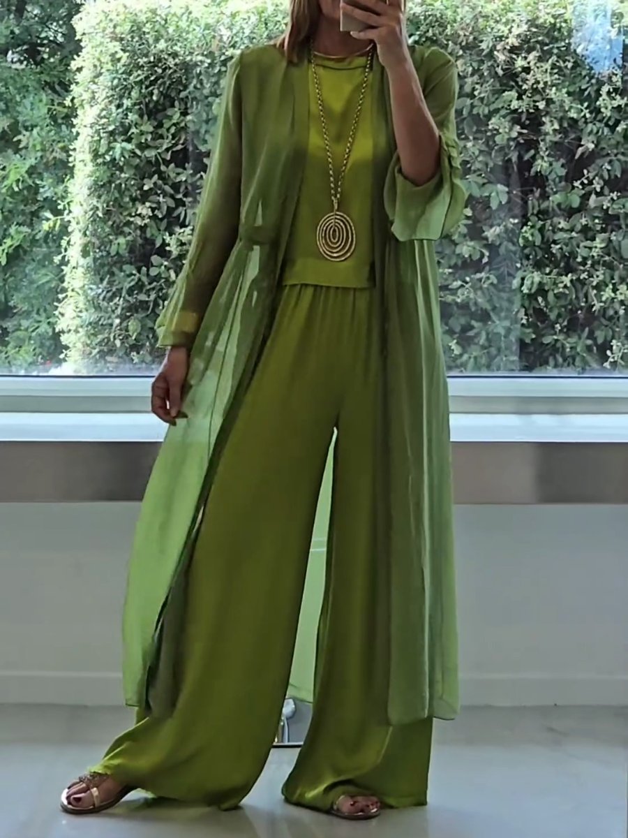 Ania - Conjunto Casual Elegante de Dos Piezas
