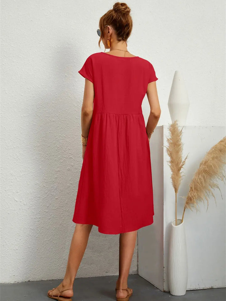 Avenyra - Vestido con bolsillos de tacto suave