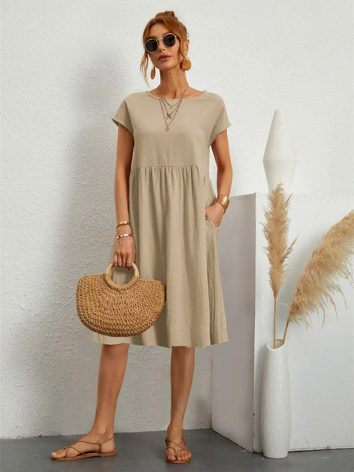 Avenyra - Vestido con bolsillos de tacto suave