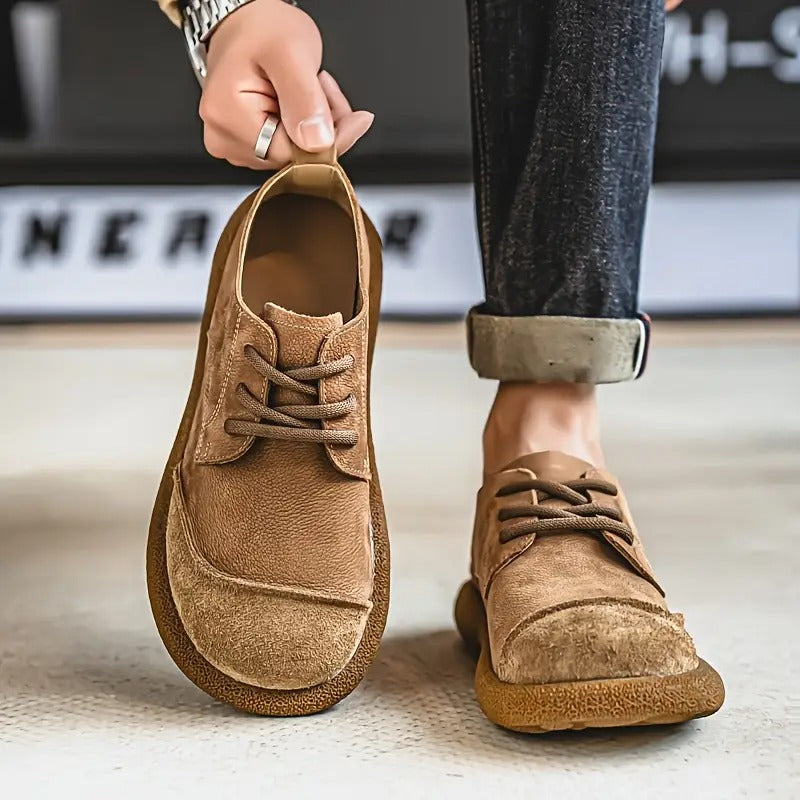 Xavian - Zapato sin agujetas para caballero con acabado pulido