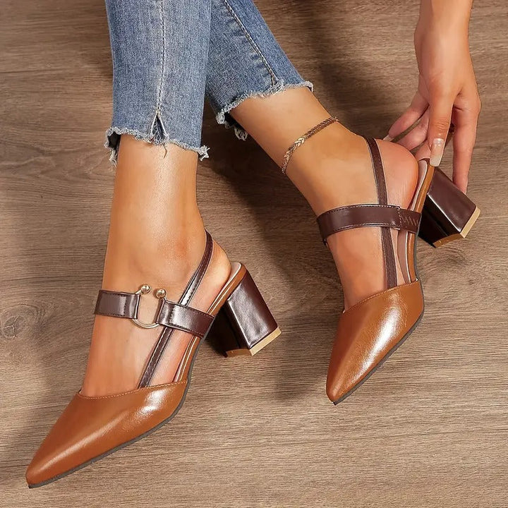Valestrae - Zapatos de Tacón Casuales Estilosos