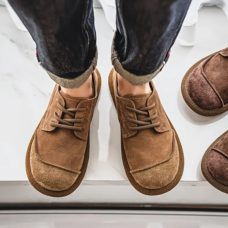 Xavian - Zapato sin agujetas para caballero con acabado pulido