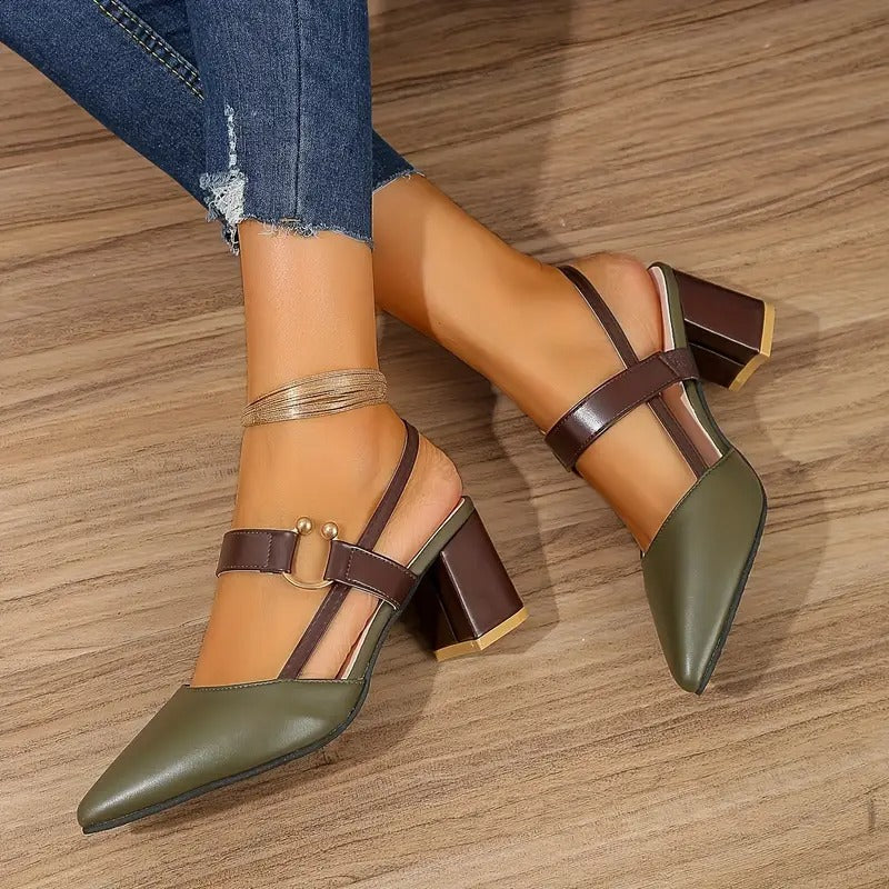 Valestrae - Zapatos de Tacón Casuales Estilosos