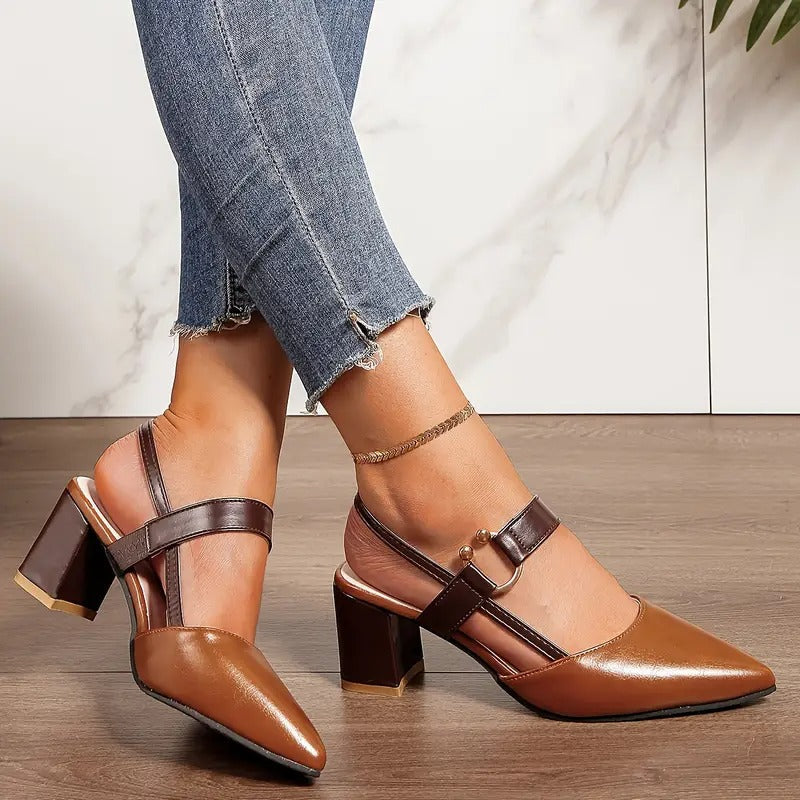 Valestrae - Zapatos de Tacón Casuales Estilosos