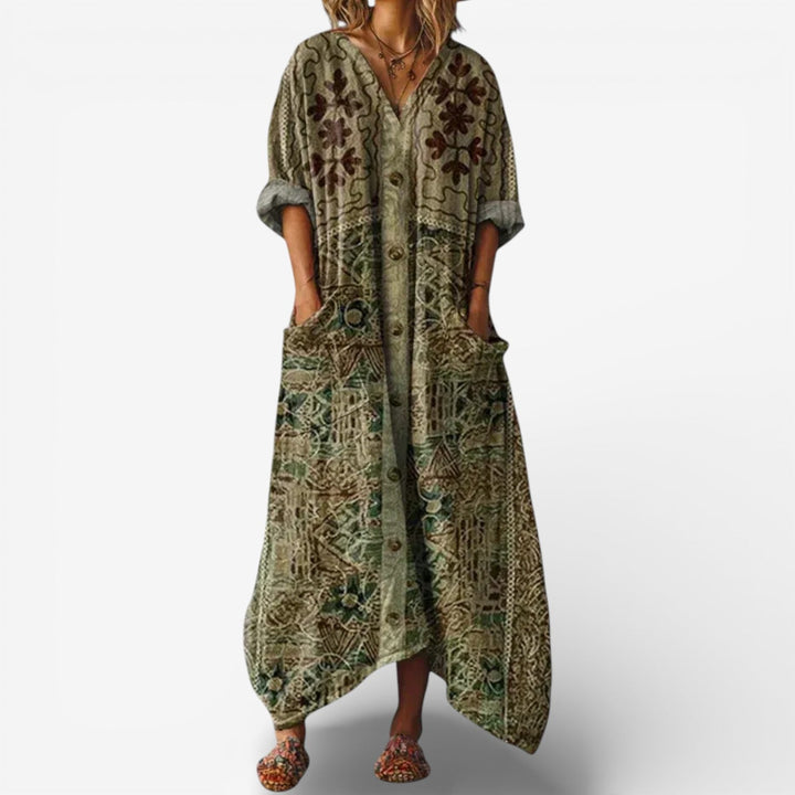 Azenelle - Vestido Maxi Casual Estiloso