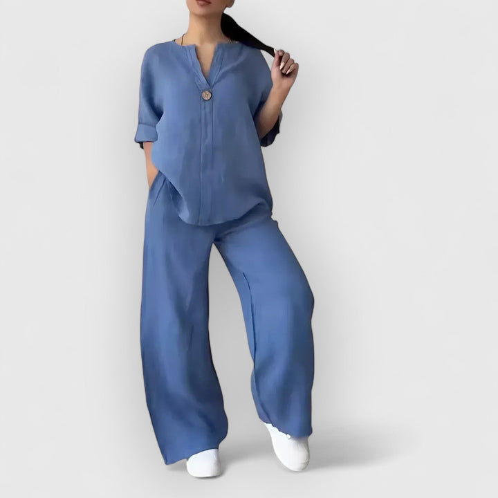 Leona - Conjunto de dos piezas casual elegante