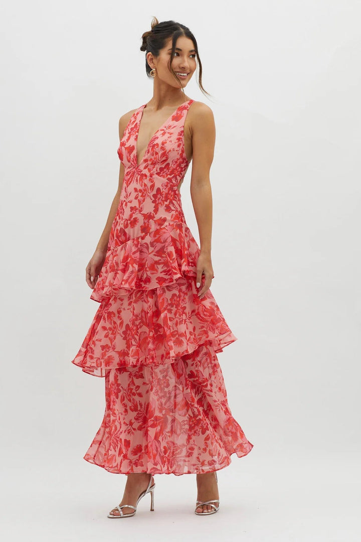 Benedetta - Vestido maxi floral elegante