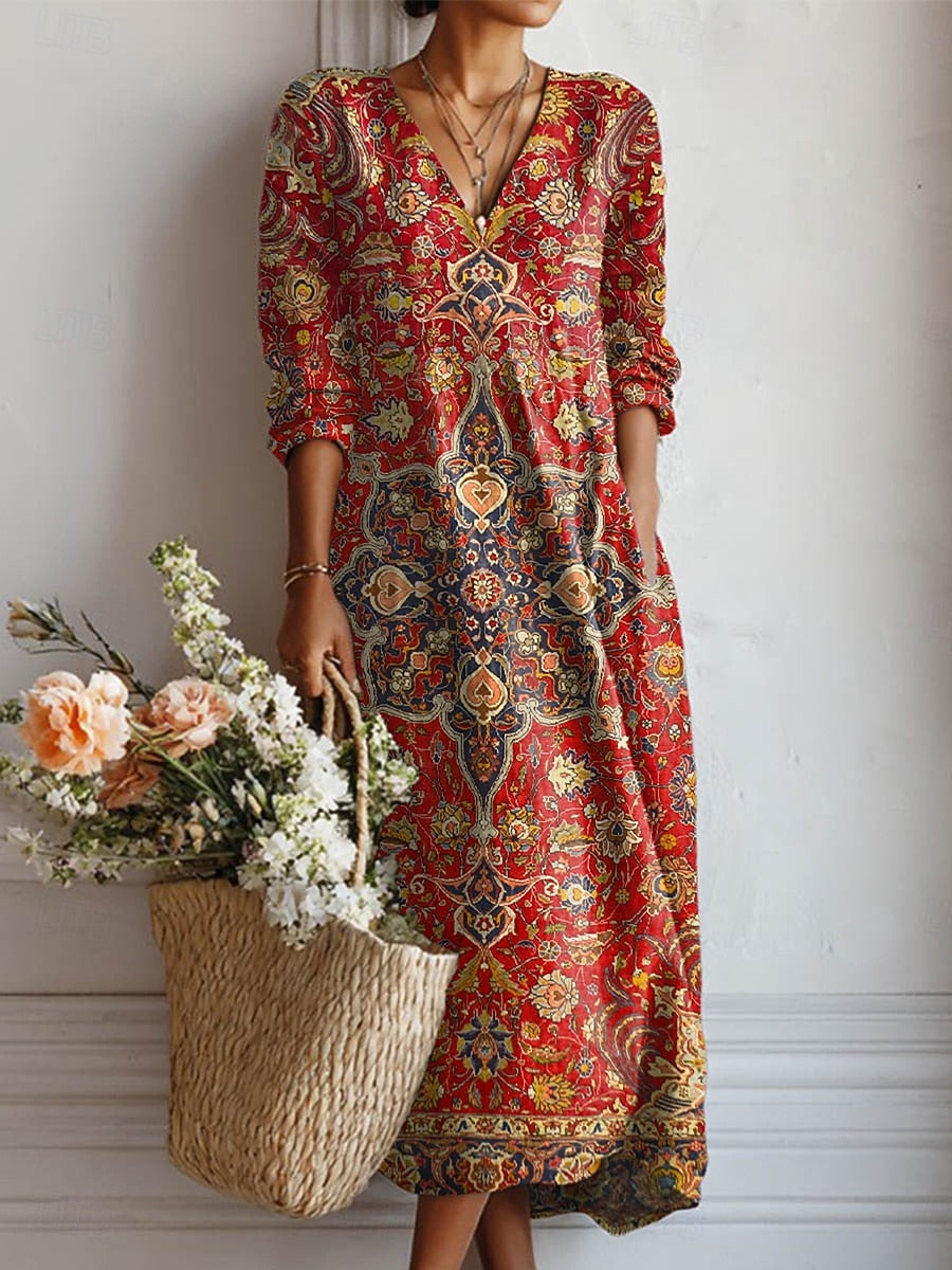 Felicidad - Vestido floral de tacto suave