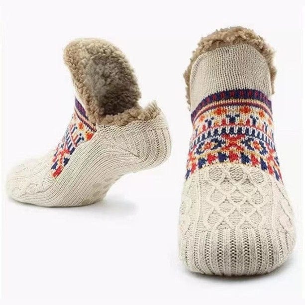 Zailora - Calcetines antideslizantes forrados de piel