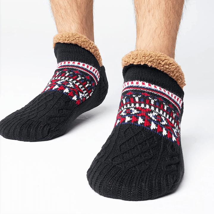 Zailora - Calcetines antideslizantes forrados de piel