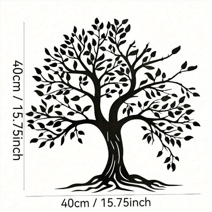 Roots & Rise – Decoración metálica para pared «Árbol de la vida»