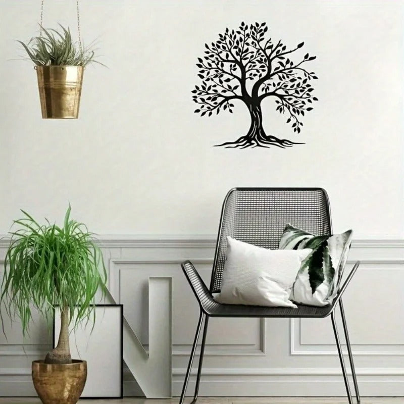 Roots & Rise – Decoración metálica para pared «Árbol de la vida»