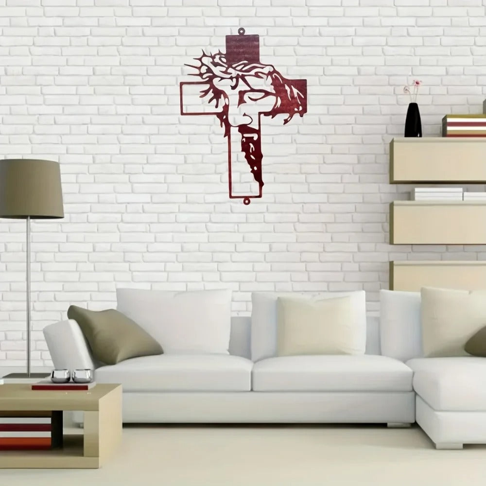 Veritas – Cruz metálica de pared de Jesús