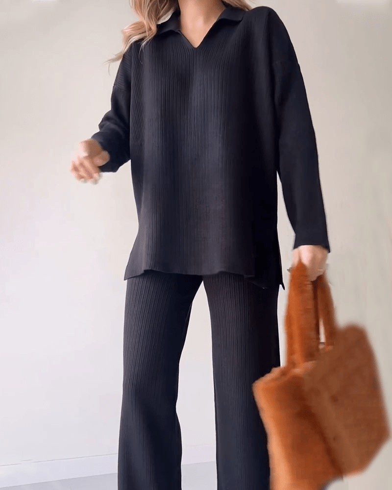 Aislene - Conjunto de Dos Piezas Casual Elegante