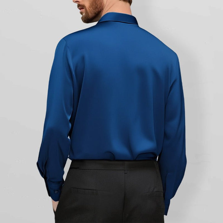 Halvric - Camisa elástica antiarrugas