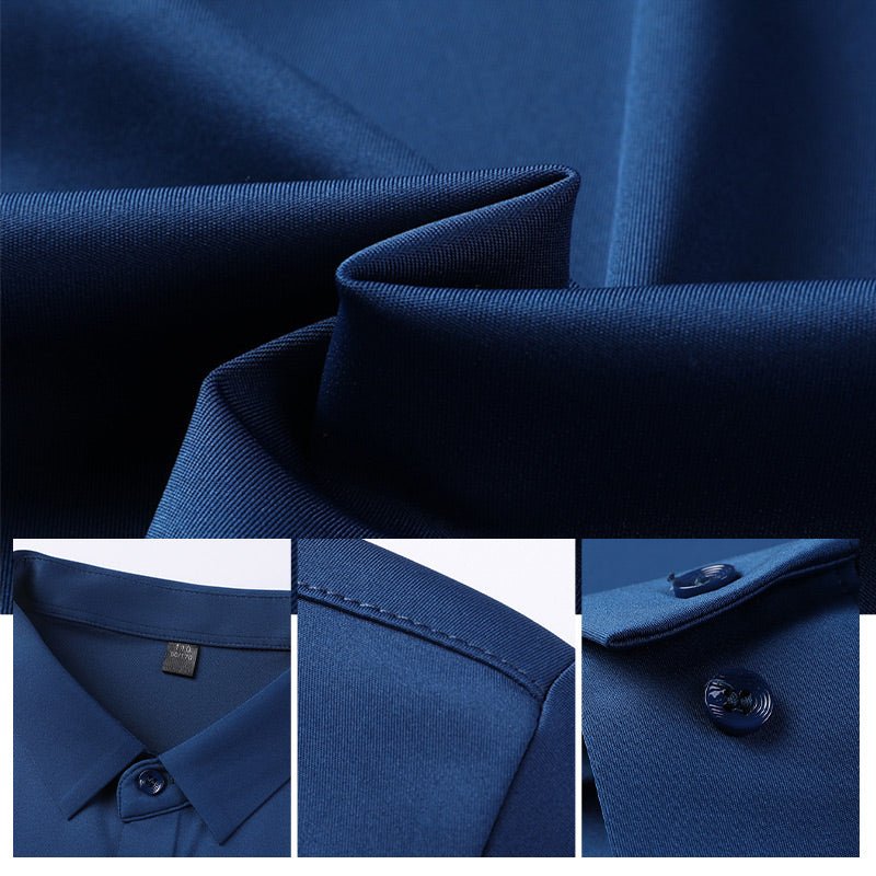 Halvric - Camisa elástica antiarrugas