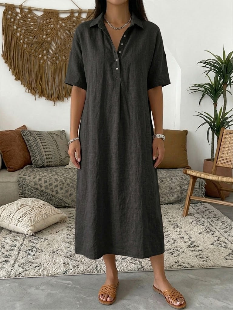 Isavelle - Vestido camisero fluido