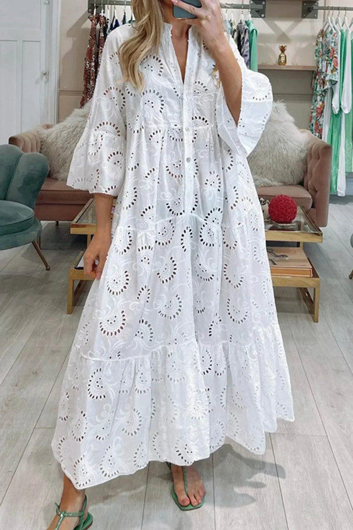 Kylie - Maxivestido bordado