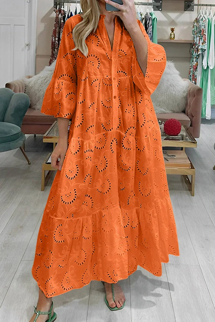 Kylie - Maxivestido bordado