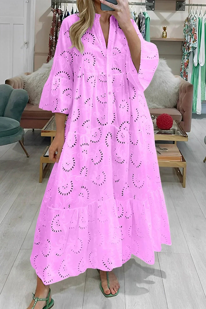Kylie - Maxivestido bordado