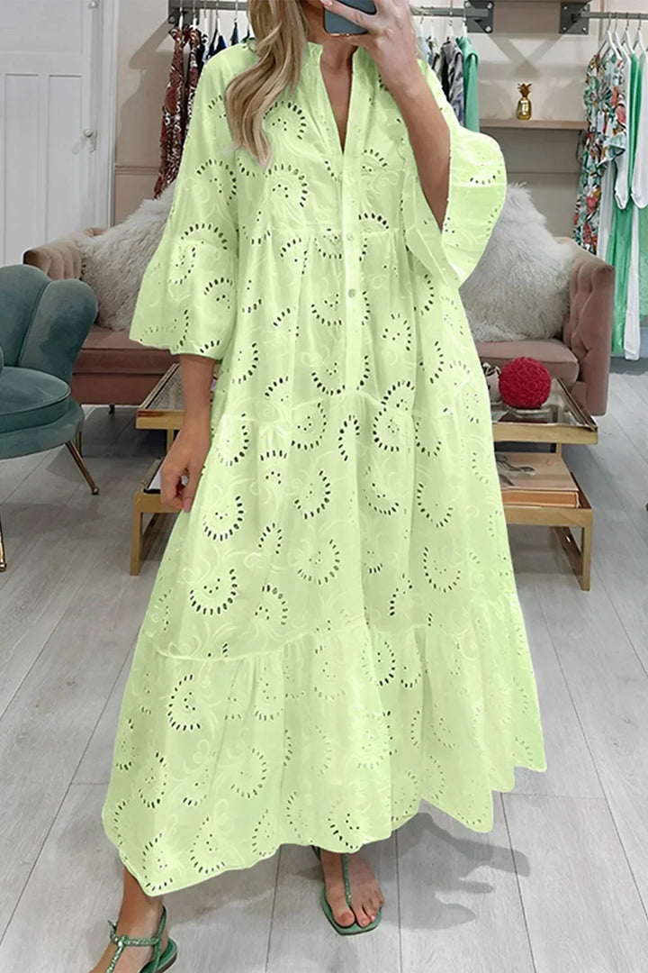 Kylie - Maxivestido bordado