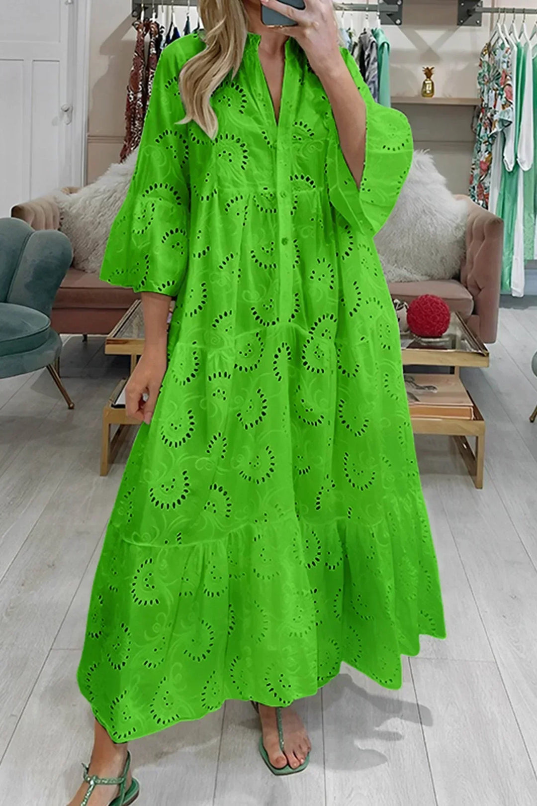 Kylie - Maxivestido bordado