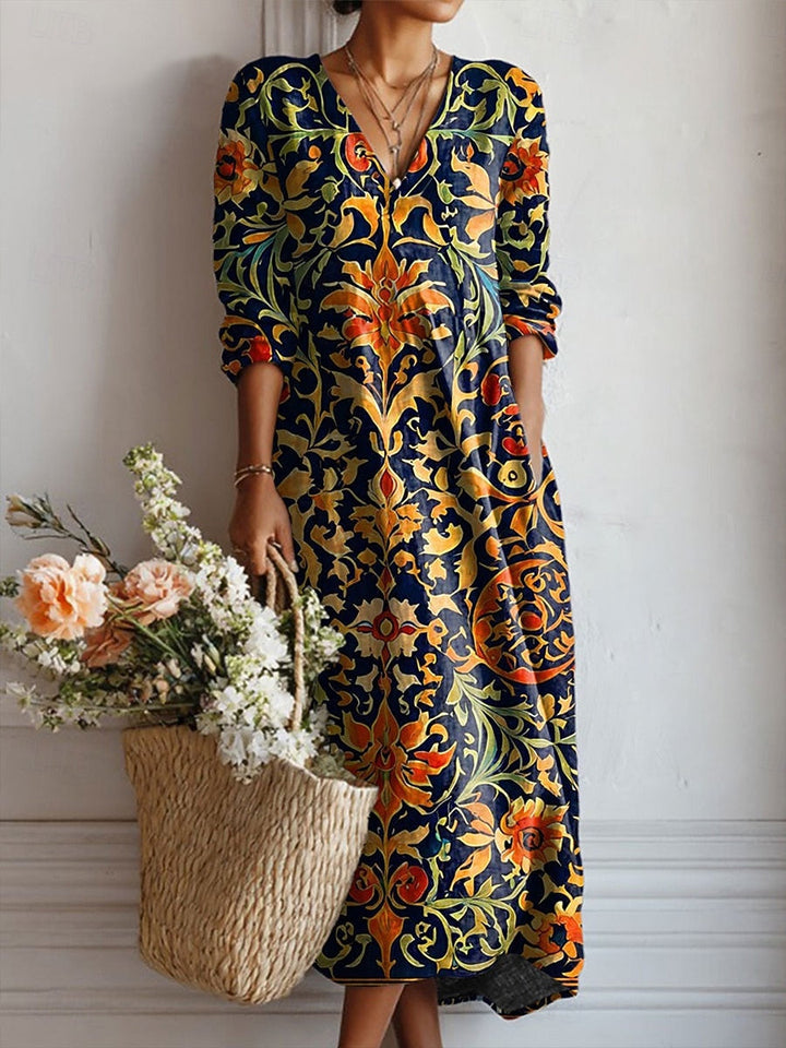 Felicidad - Vestido floral de tacto suave