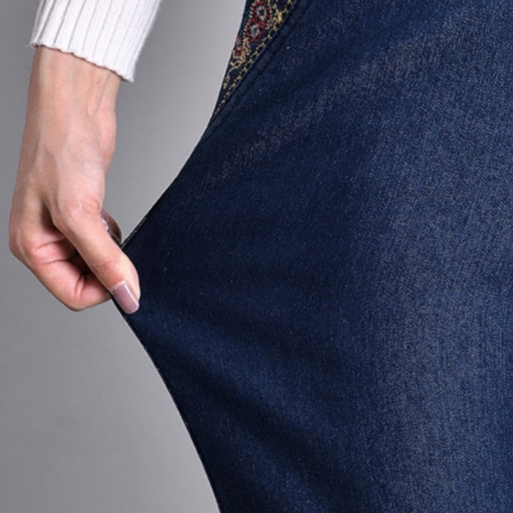 Teliraen - Jeans de corte recto con tacto suave