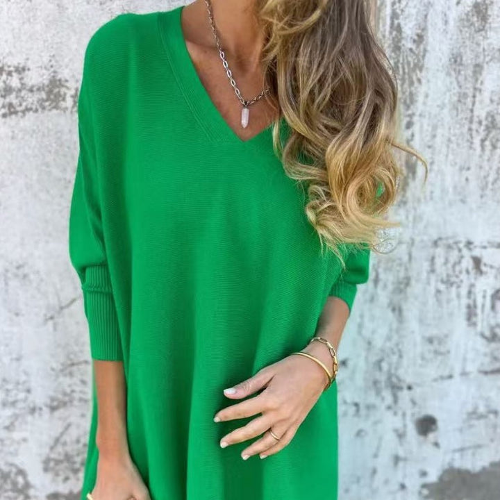Nalyn - Top con escote en V de tacto suave
