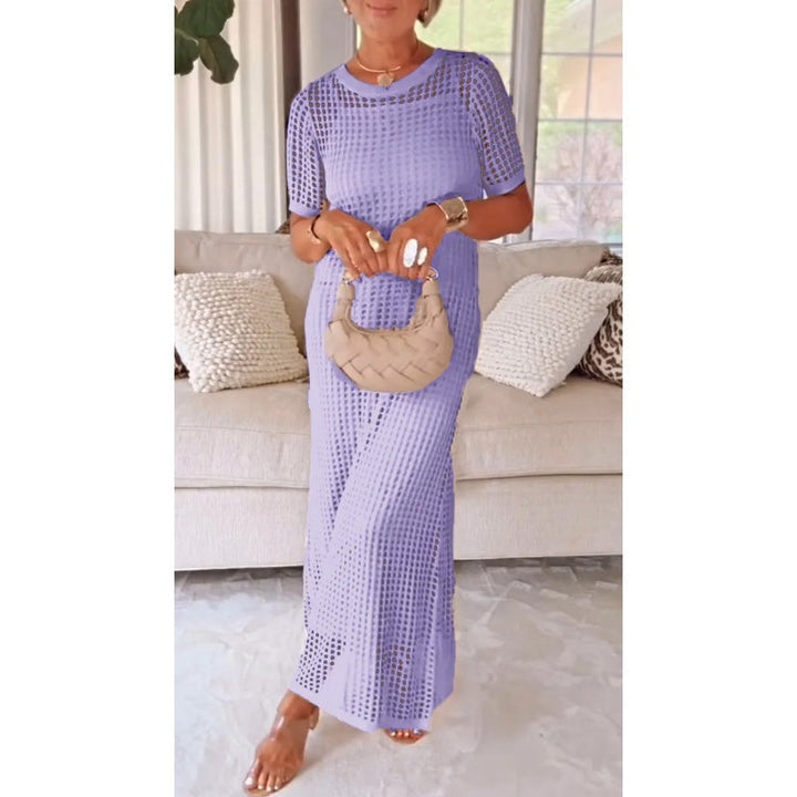 Jenae - Vestido Maxi con Capa Suave