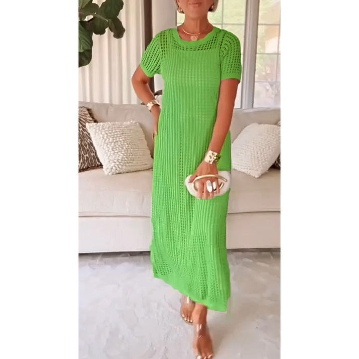 Jenae - Vestido Maxi con Capa Suave
