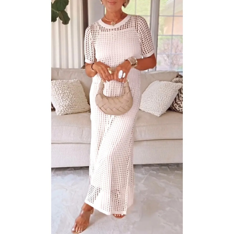 Jenae - Vestido Maxi con Capa Suave