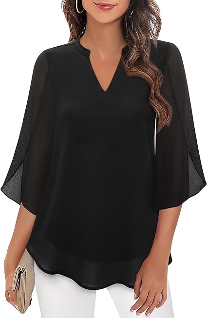 Zanyelle - Blusa con capa de tacto suave