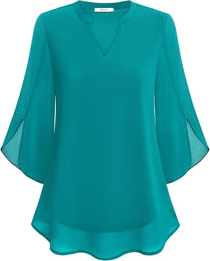Zanyelle - Blusa con capa de tacto suave