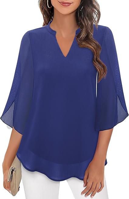 Zanyelle - Blusa con capa de tacto suave