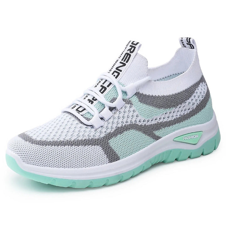 Xarae - Tenis para correr ligeros con amortiguación y agujetas