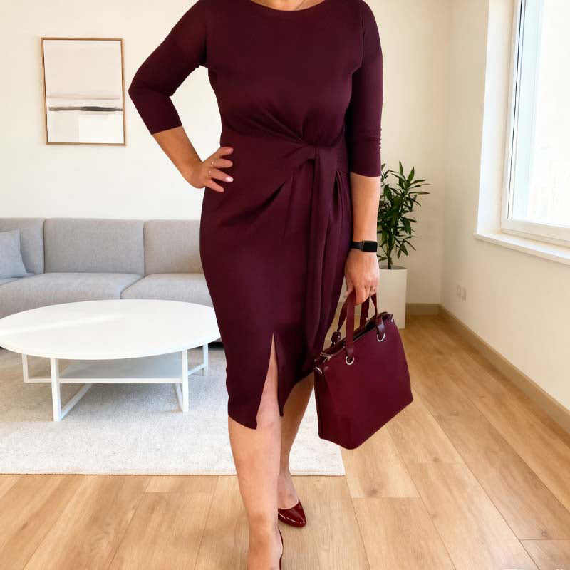 Zoralia - Vestido Midi Casual Elegante