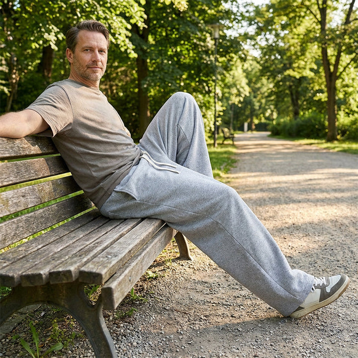 Terinor - Pantalón de tacto suave con cordón ajustable