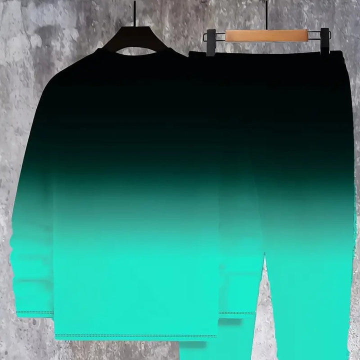 Noryx - Conjunto deportivo para hombre con tacto suave y efecto degradado