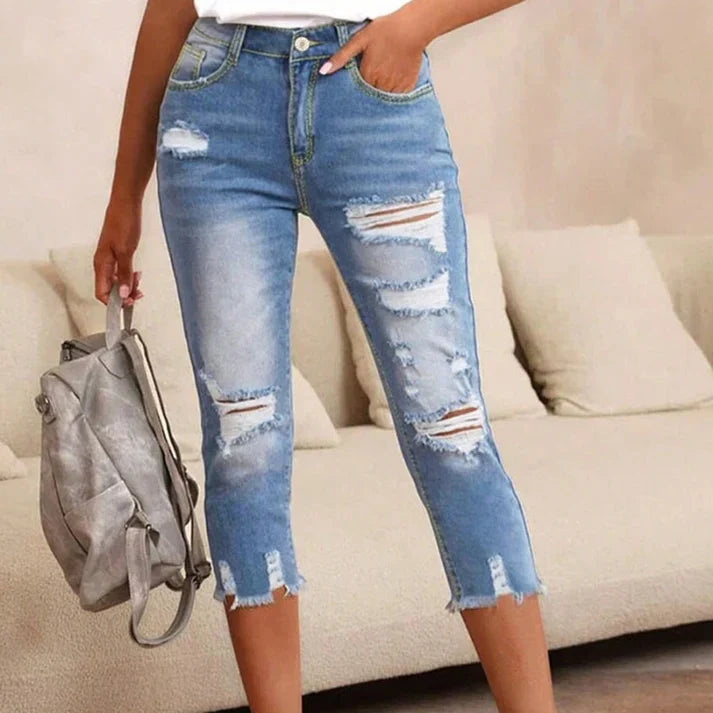 Delina - jeans desgastados