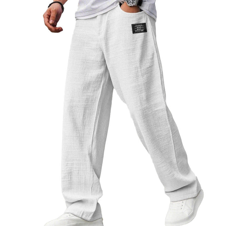 Callen - Pantalón de corte recto texturizado y ligero