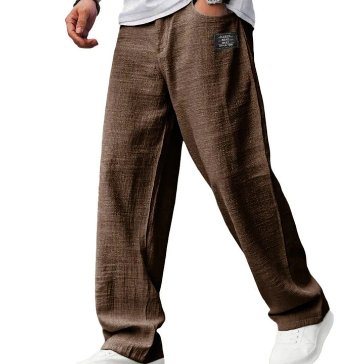Callen - Pantalón de corte recto texturizado y ligero