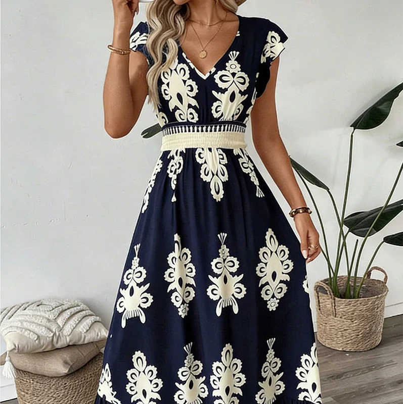 Osyrel - Vestido midi estampado