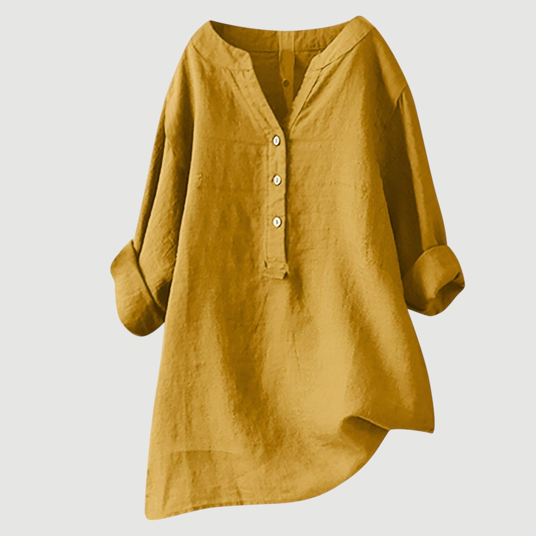 Ámbar - Blusa de lino ligera