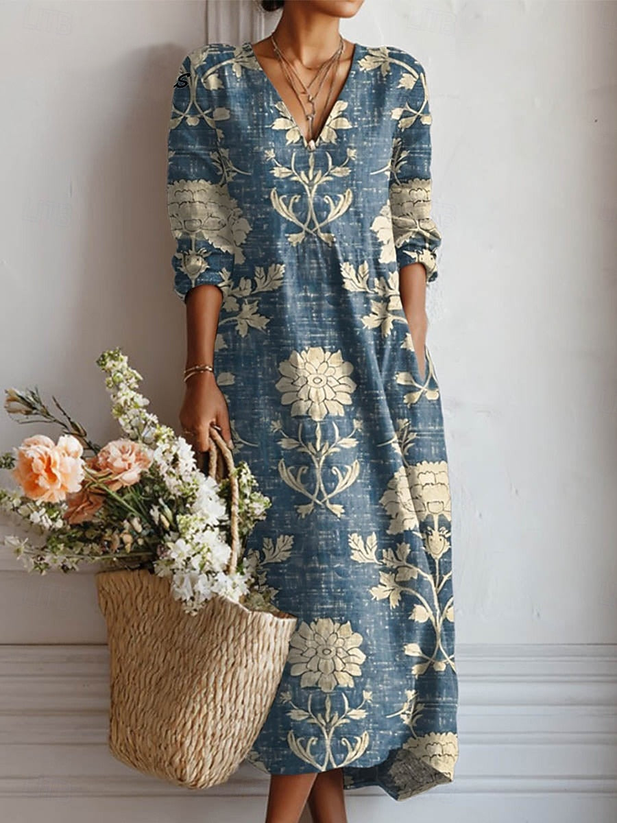 Felicidad - Vestido floral de tacto suave